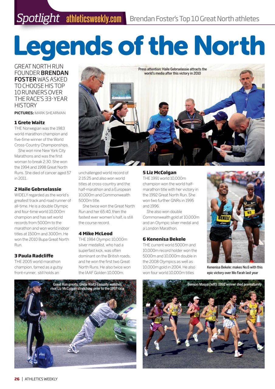 AW – Athletics Weekly Magazine Preview Pages
