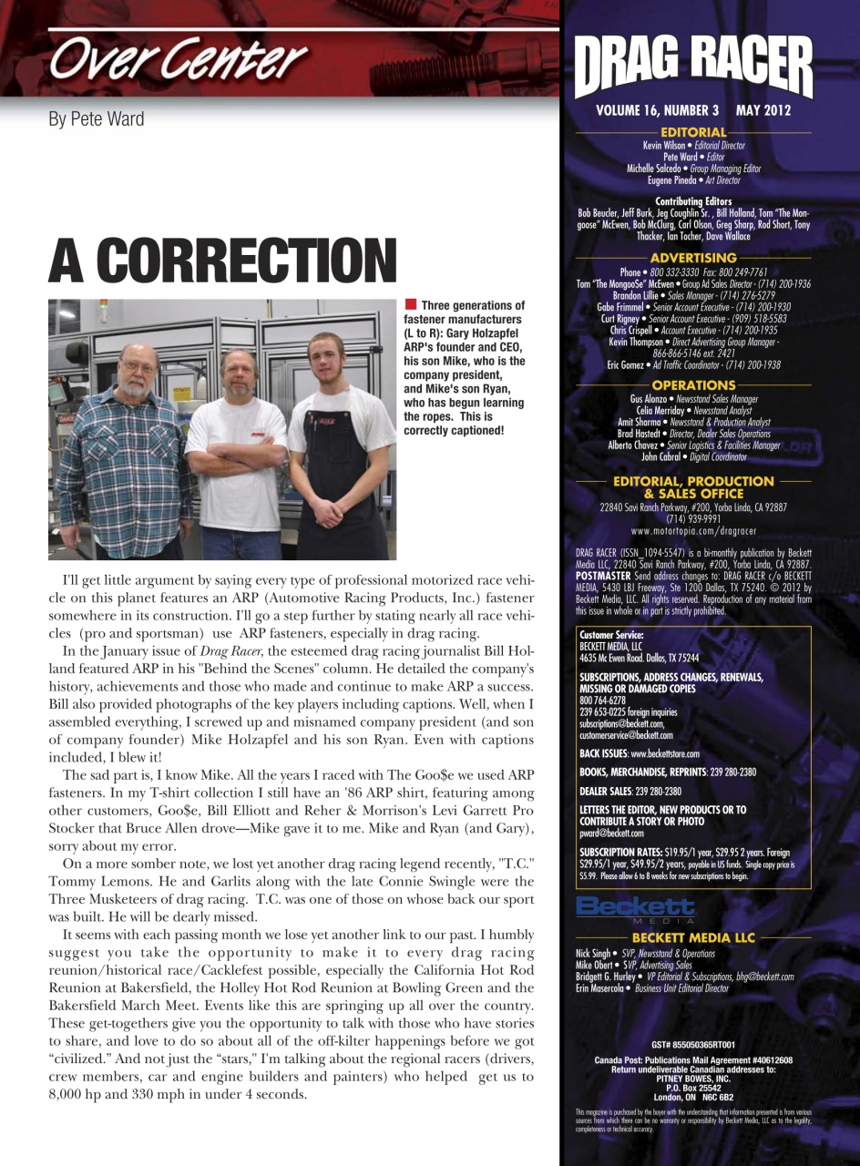 Drag Racer Preview Pages