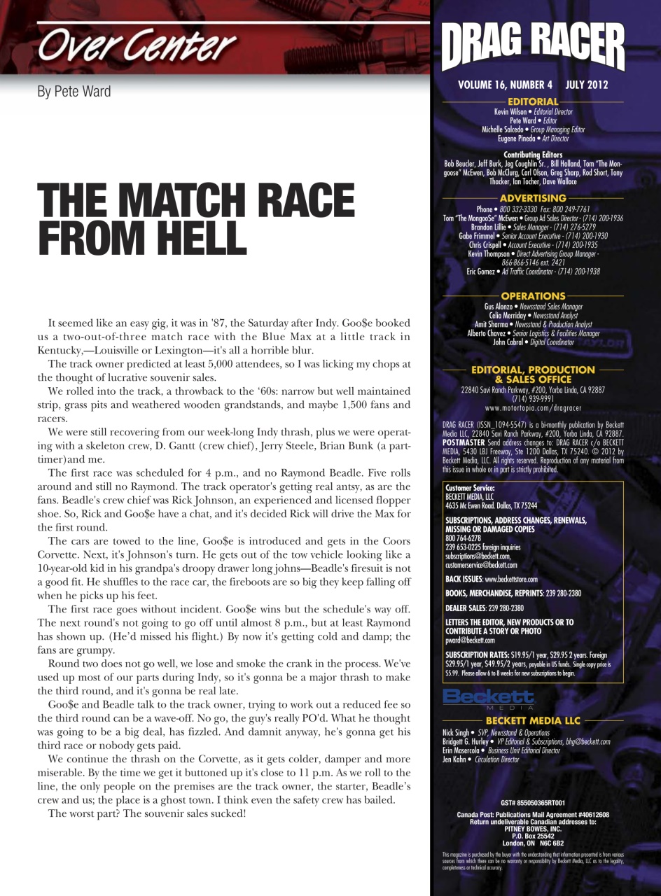 Drag Racer Preview Pages