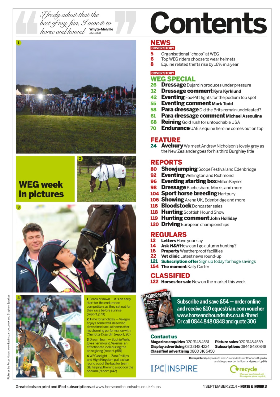 Horse & Hound Preview Pages