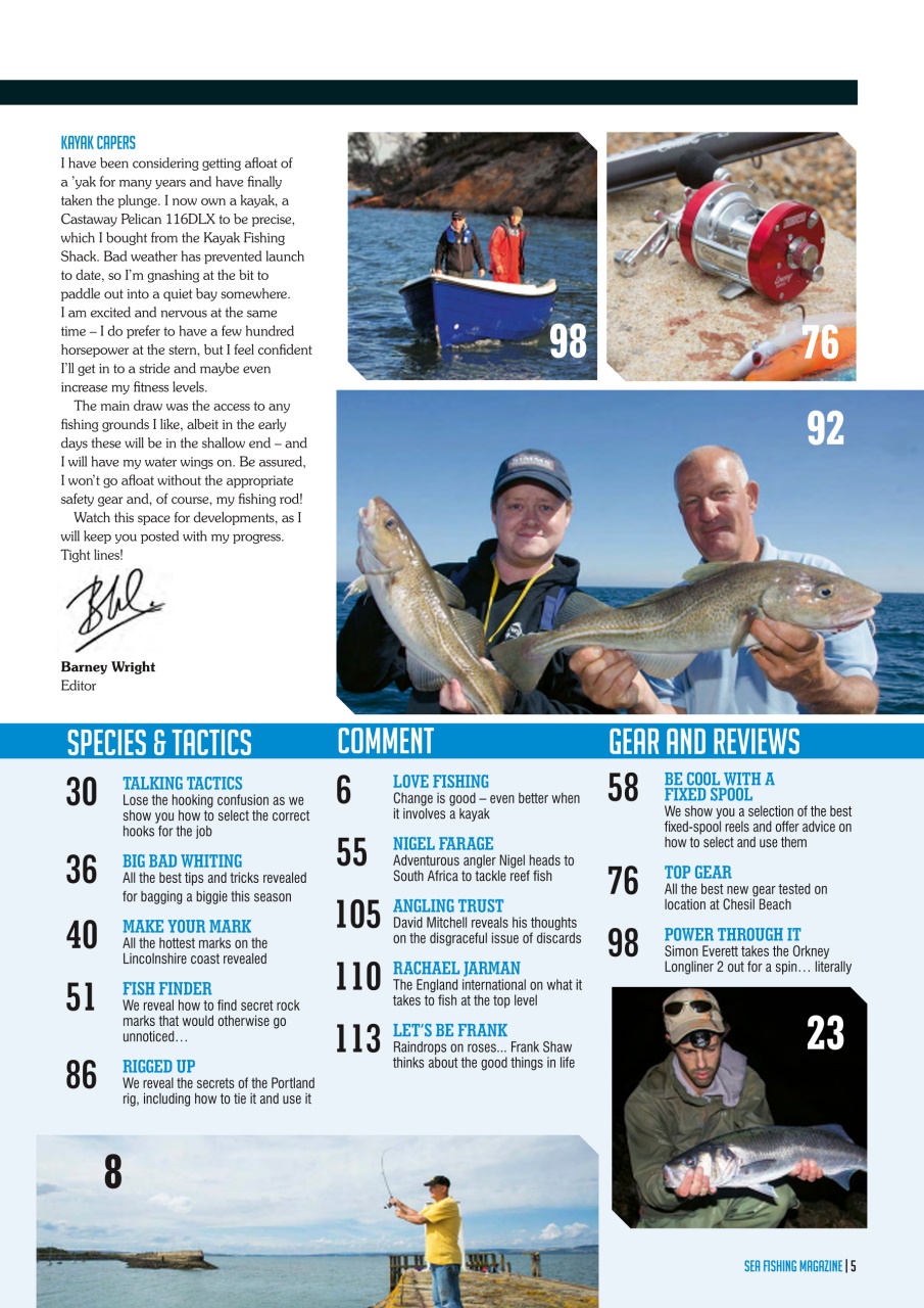 Sea Fishing Magazine Preview Pages