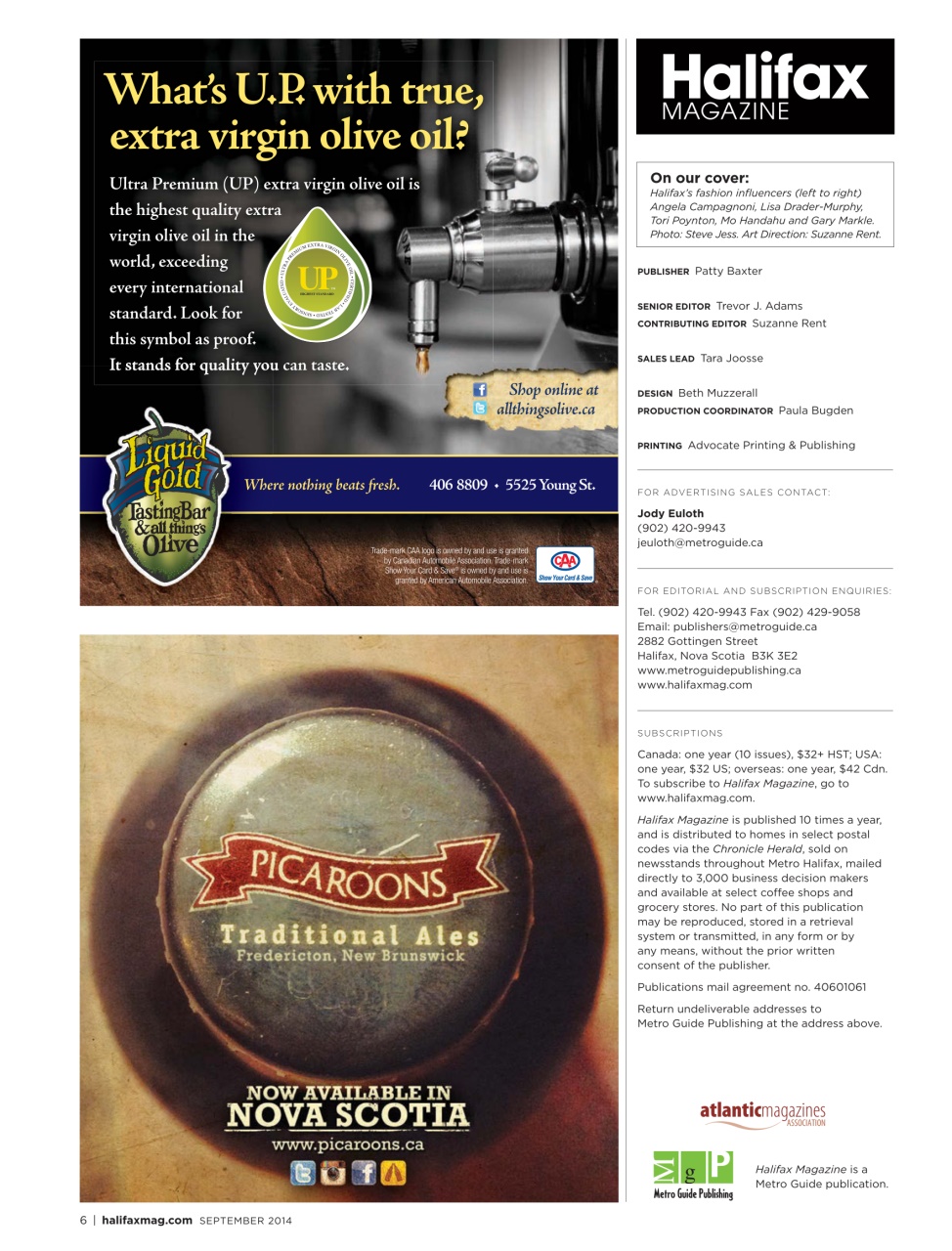 Halifax Magazine Preview Pages