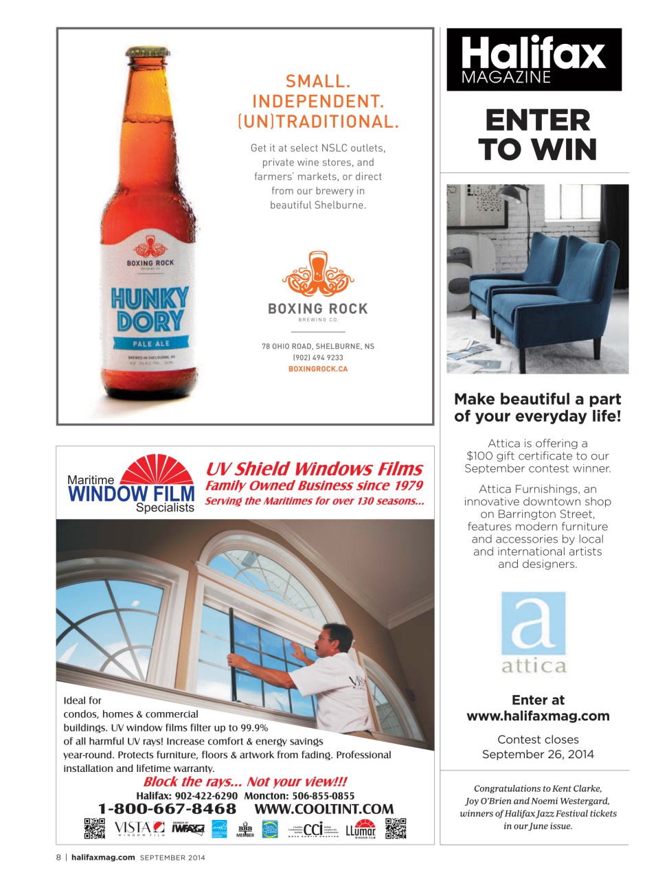Halifax Magazine Preview Pages