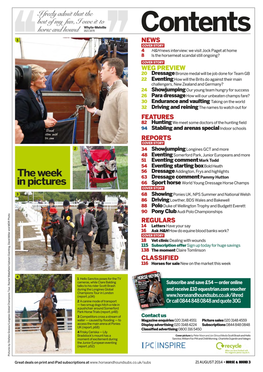 Horse & Hound Preview Pages