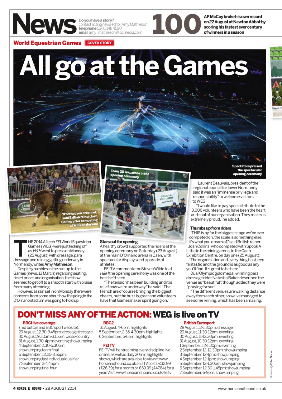 Horse & Hound Preview Pages