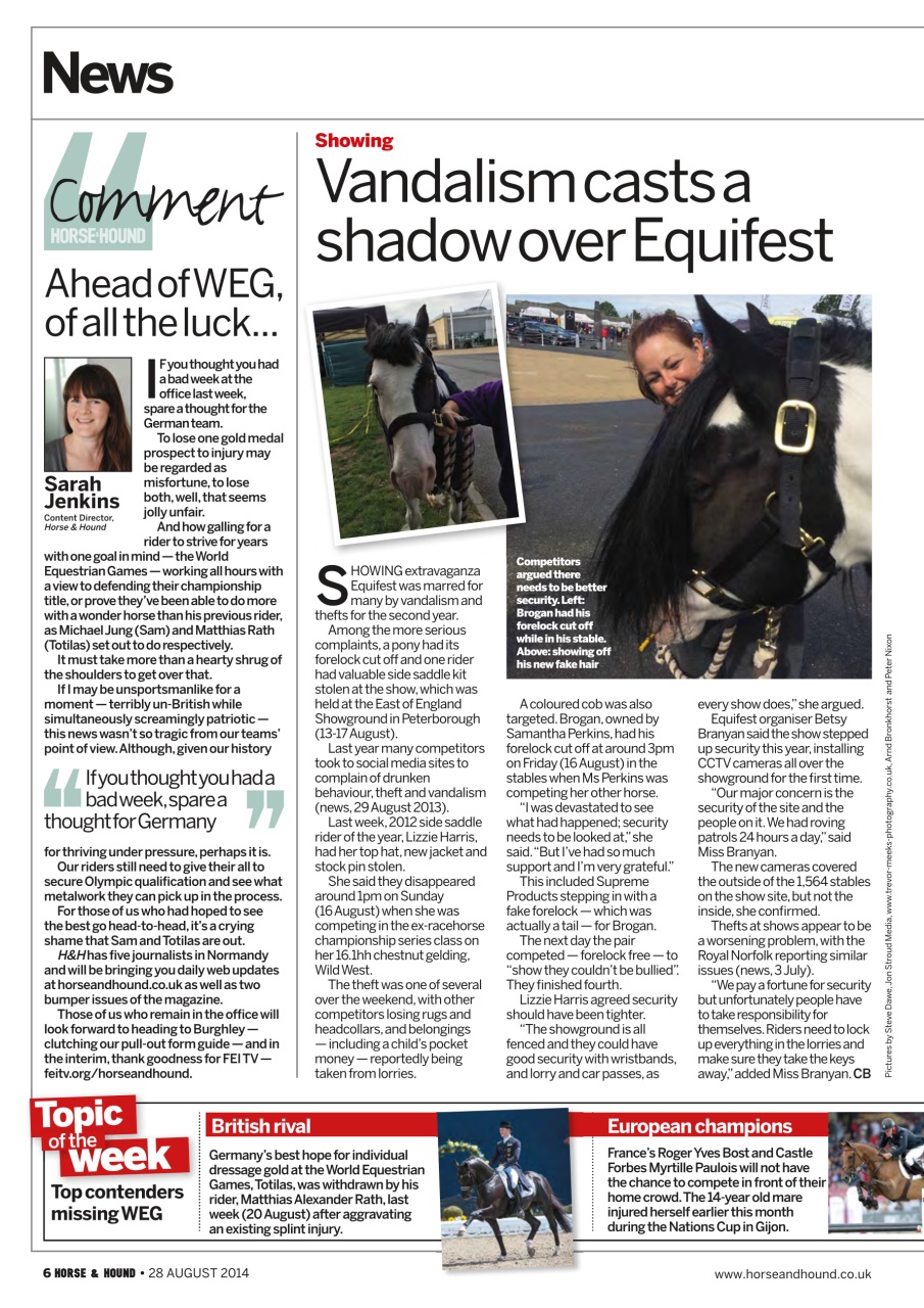 Horse & Hound Preview Pages