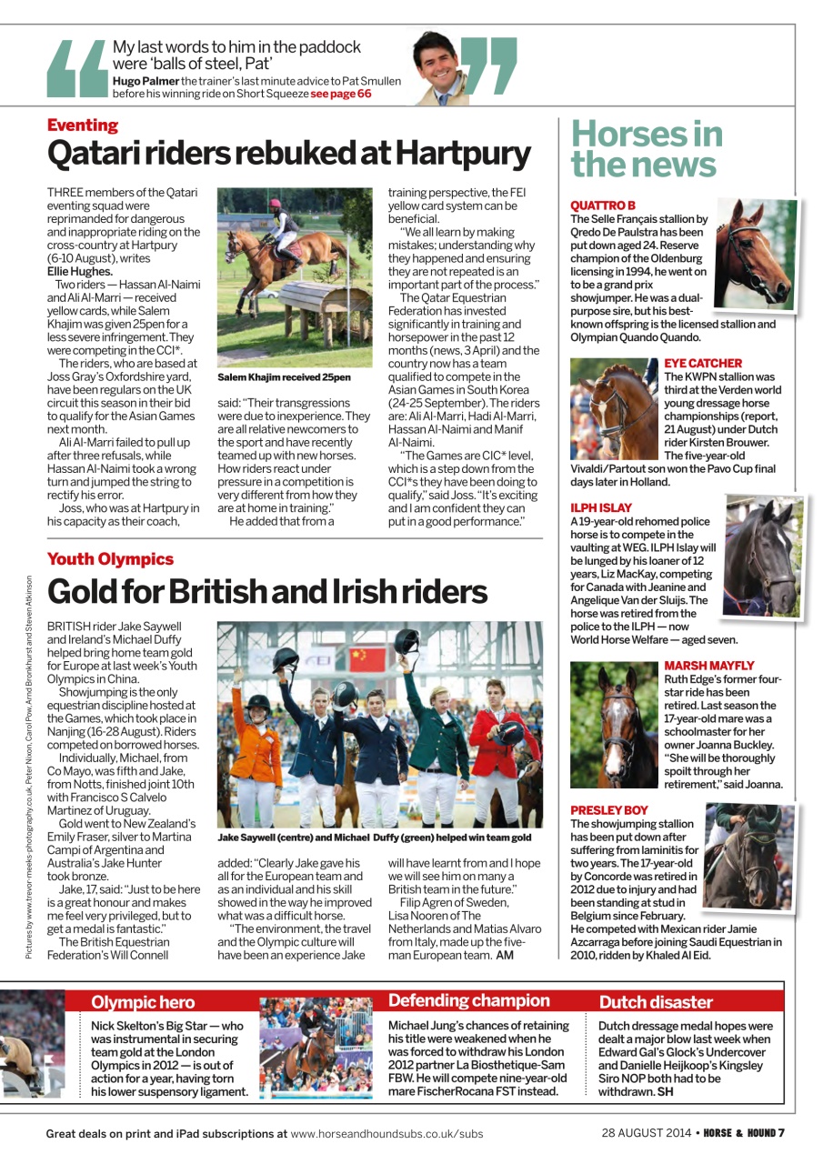 Horse & Hound Preview Pages