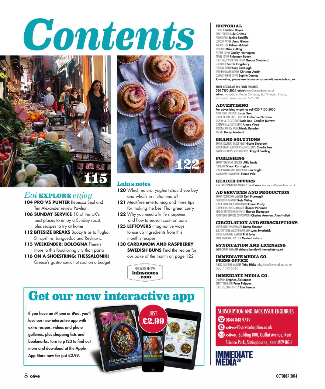 Olive Magazine Preview Pages