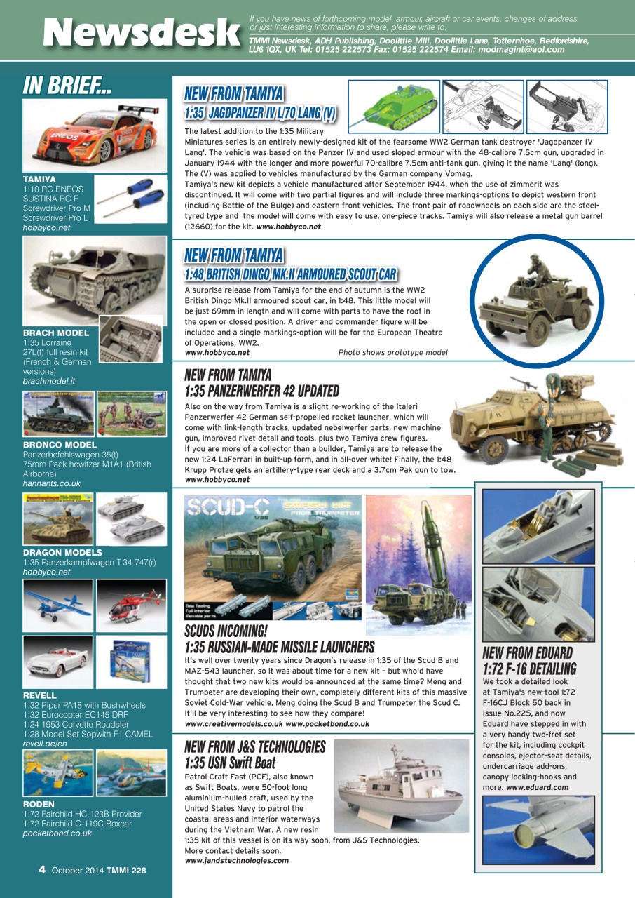 Tamiya Model Magazine Preview Pages