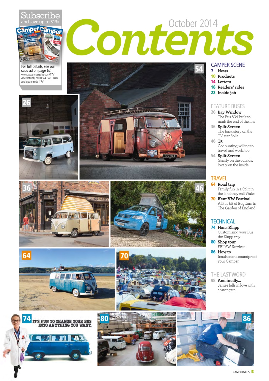 VW Camper Preview Pages