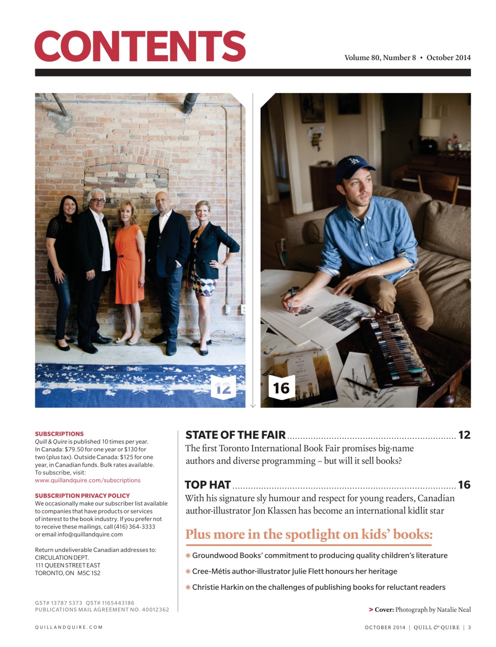 Quill & Quire Preview Pages