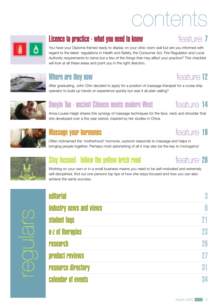 Massage World Preview Pages