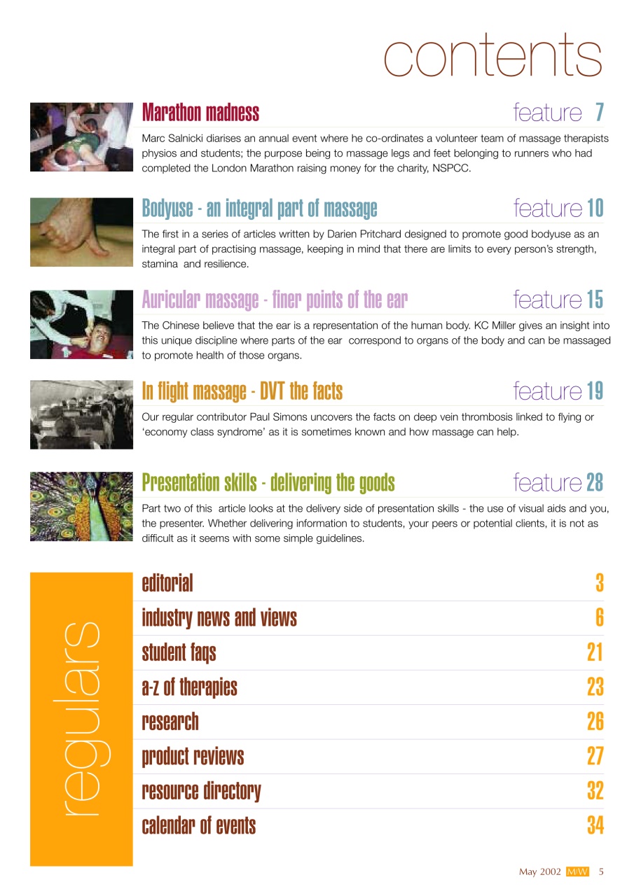 Massage World Preview Pages