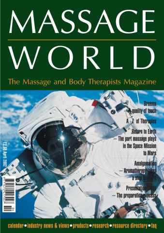 Massage World issue Massage World Apr 2002