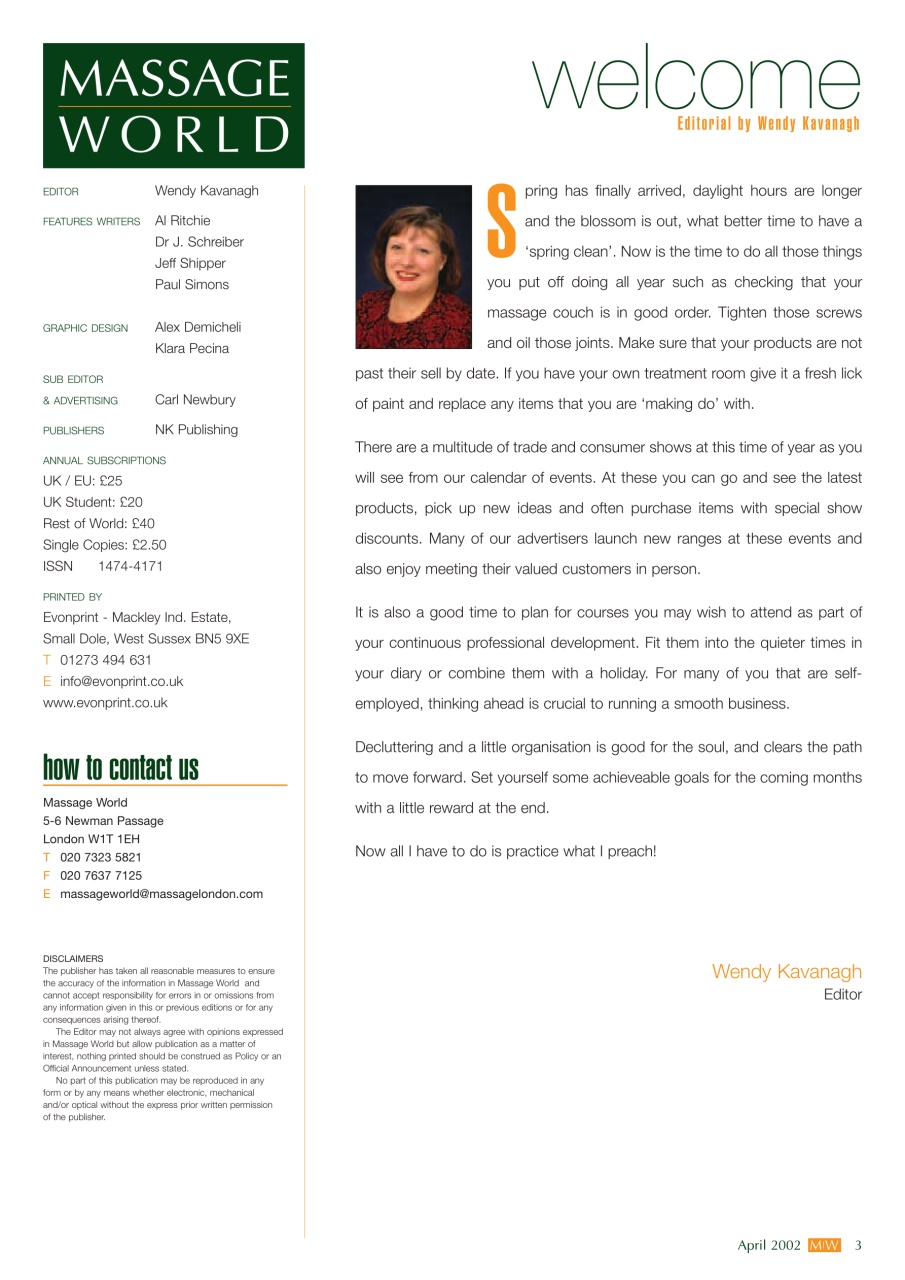 Massage World Preview Pages