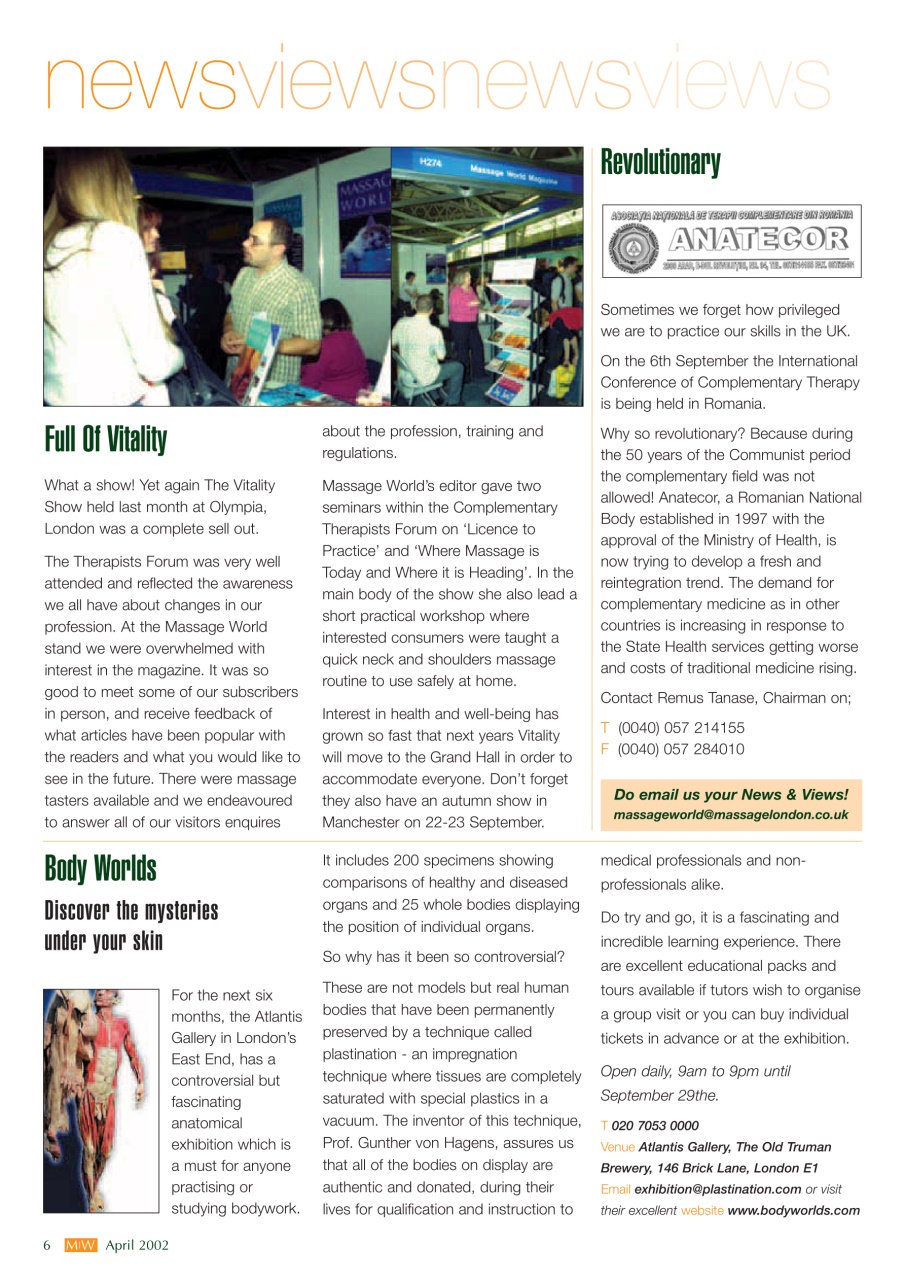 Massage World Preview Pages