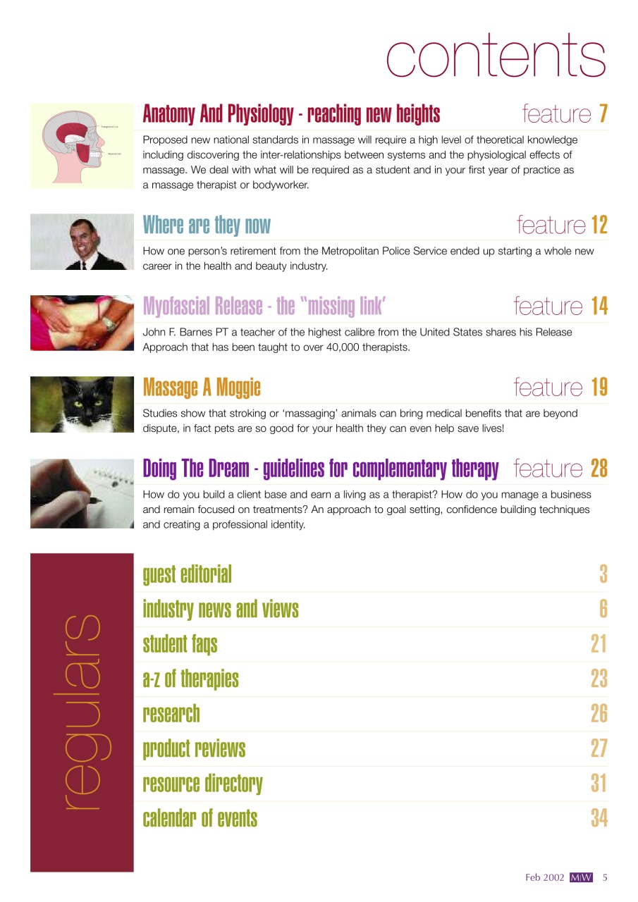 Massage World Preview Pages