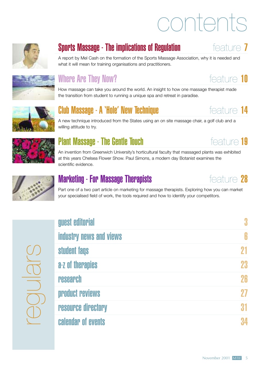 Massage World Preview Pages