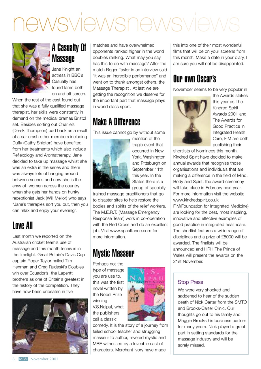 Massage World Preview Pages