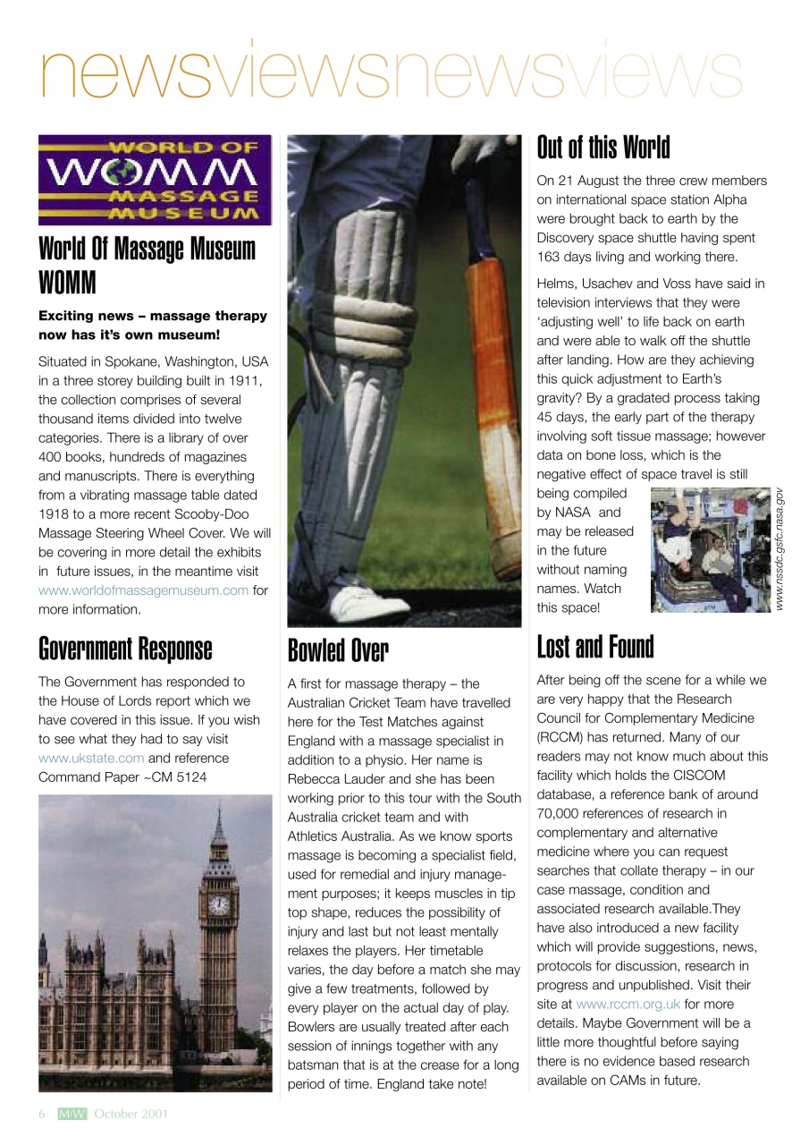 Massage World Preview Pages