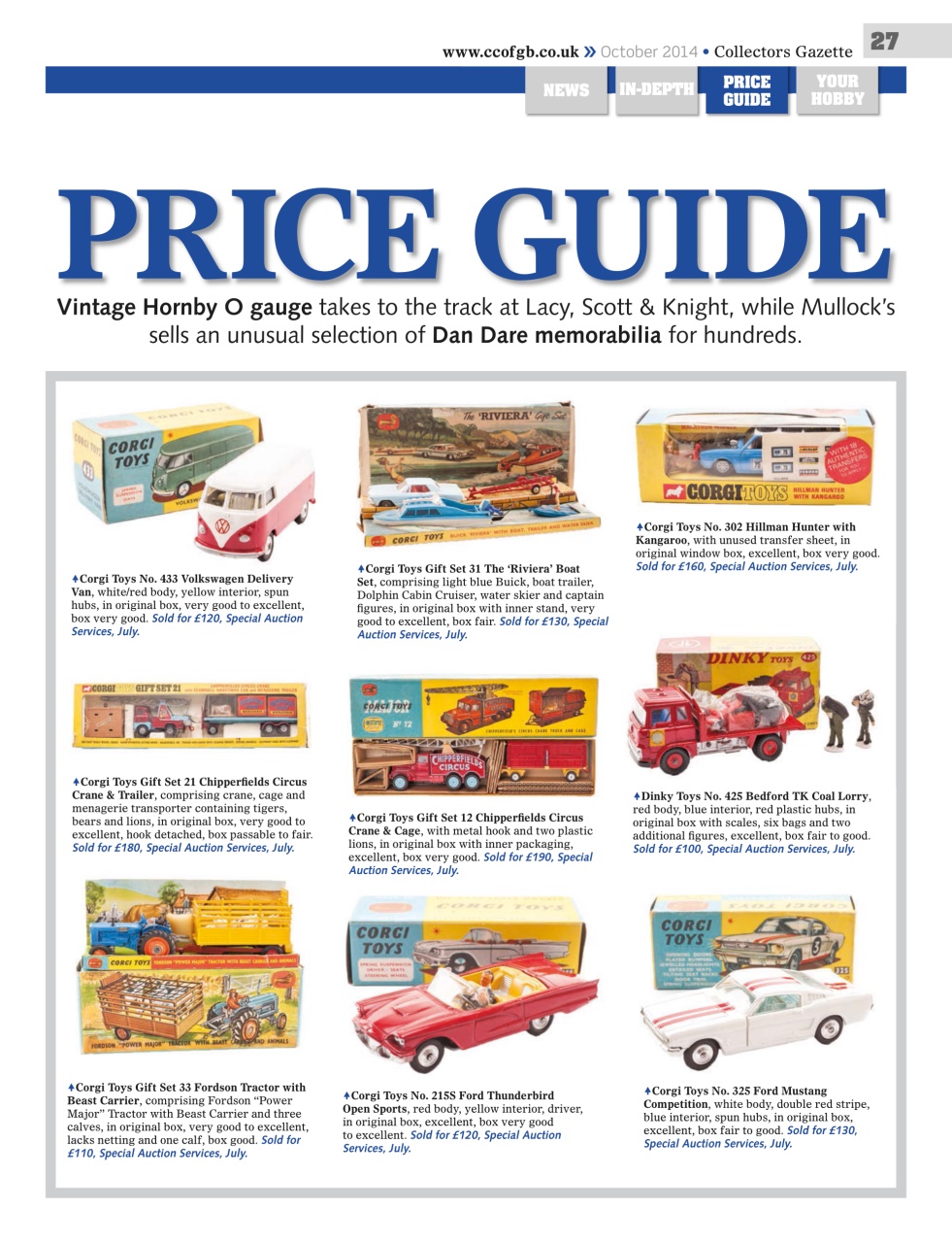 Collectors Gazette Preview Pages