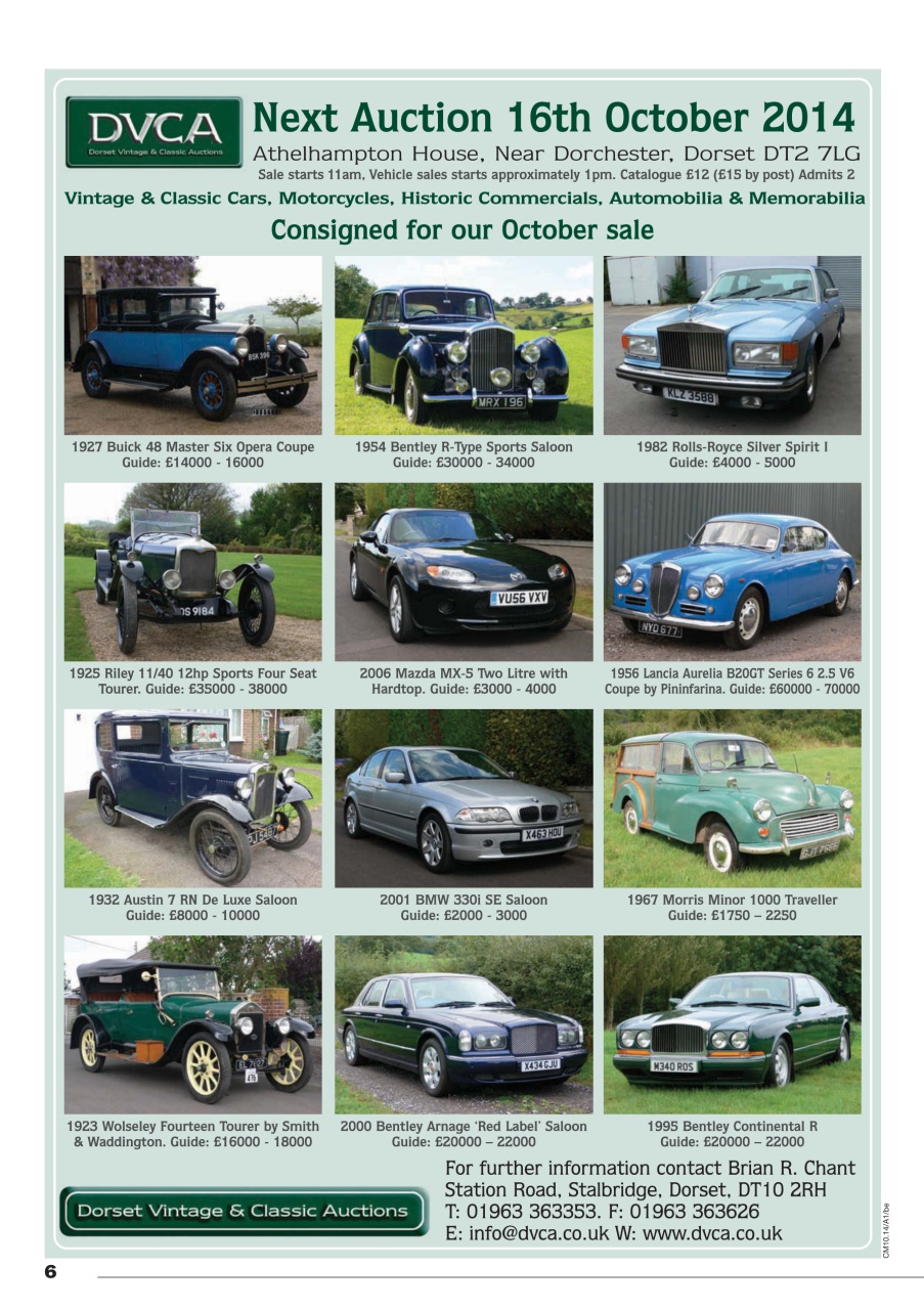 Classic Motoring Preview Pages