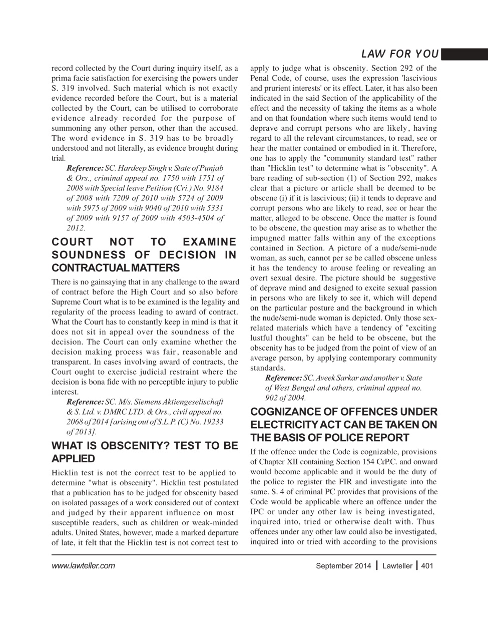 Lawteller – A Legal Awareness Magazine Preview Pages