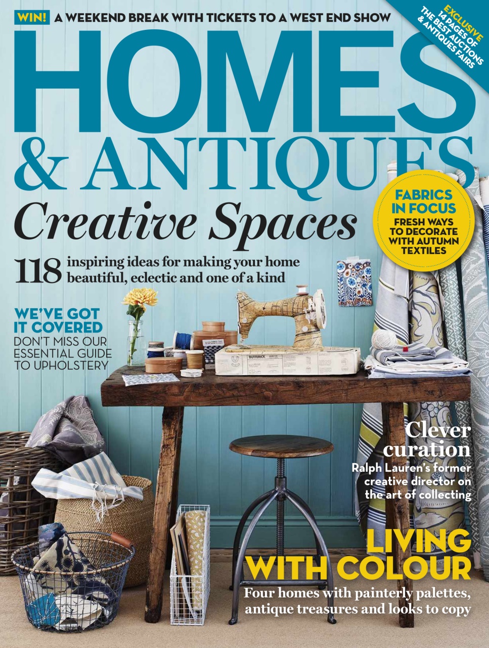 Homes & Antiques Magazine Preview Pages