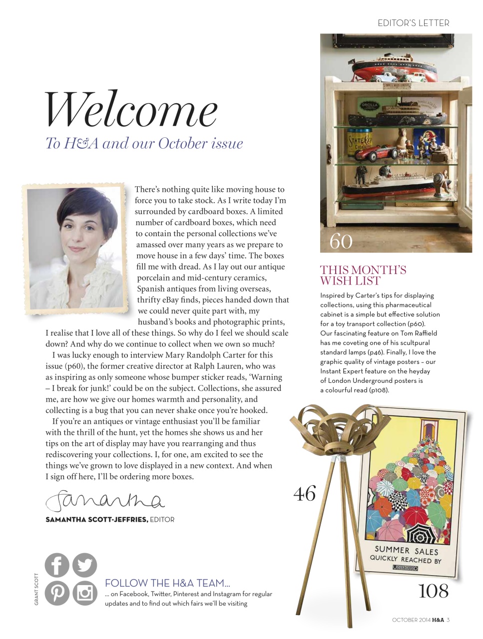 Homes & Antiques Magazine Preview Pages