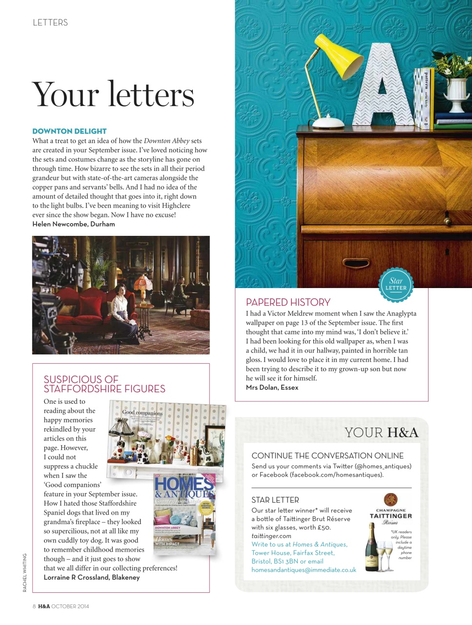 Homes & Antiques Magazine Preview Pages