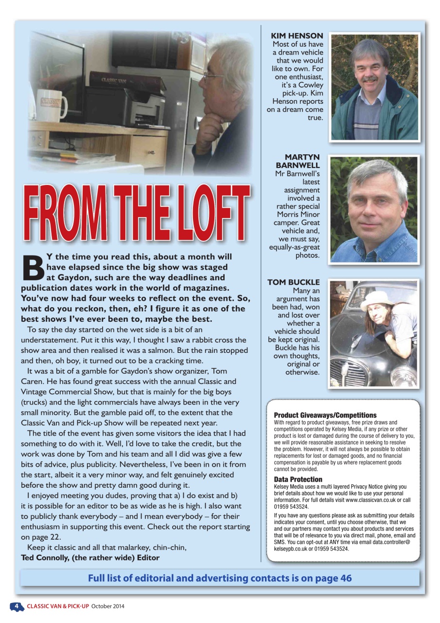 Classic Van & Pick-up Preview Pages