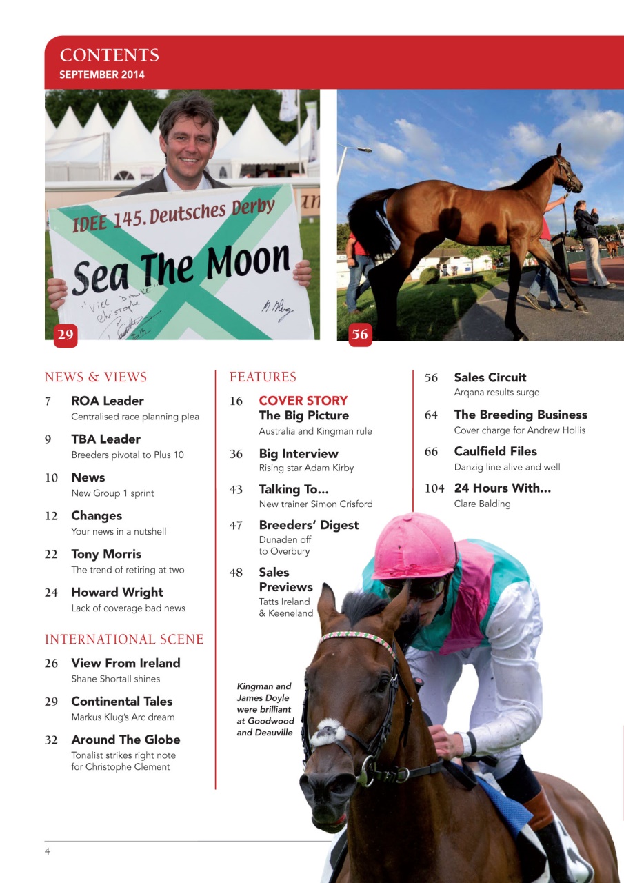 The Owner Breeder Preview Pages