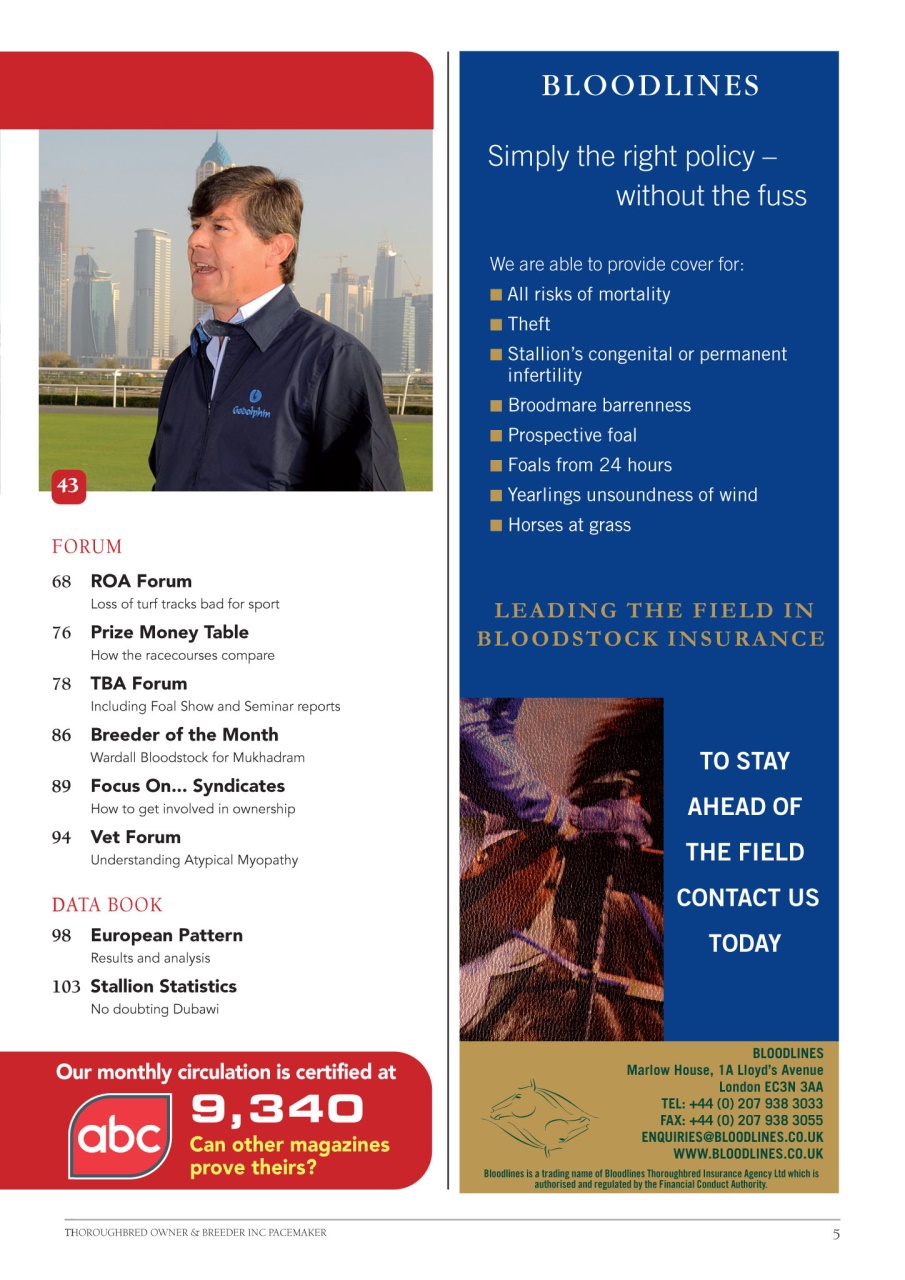 The Owner Breeder Preview Pages