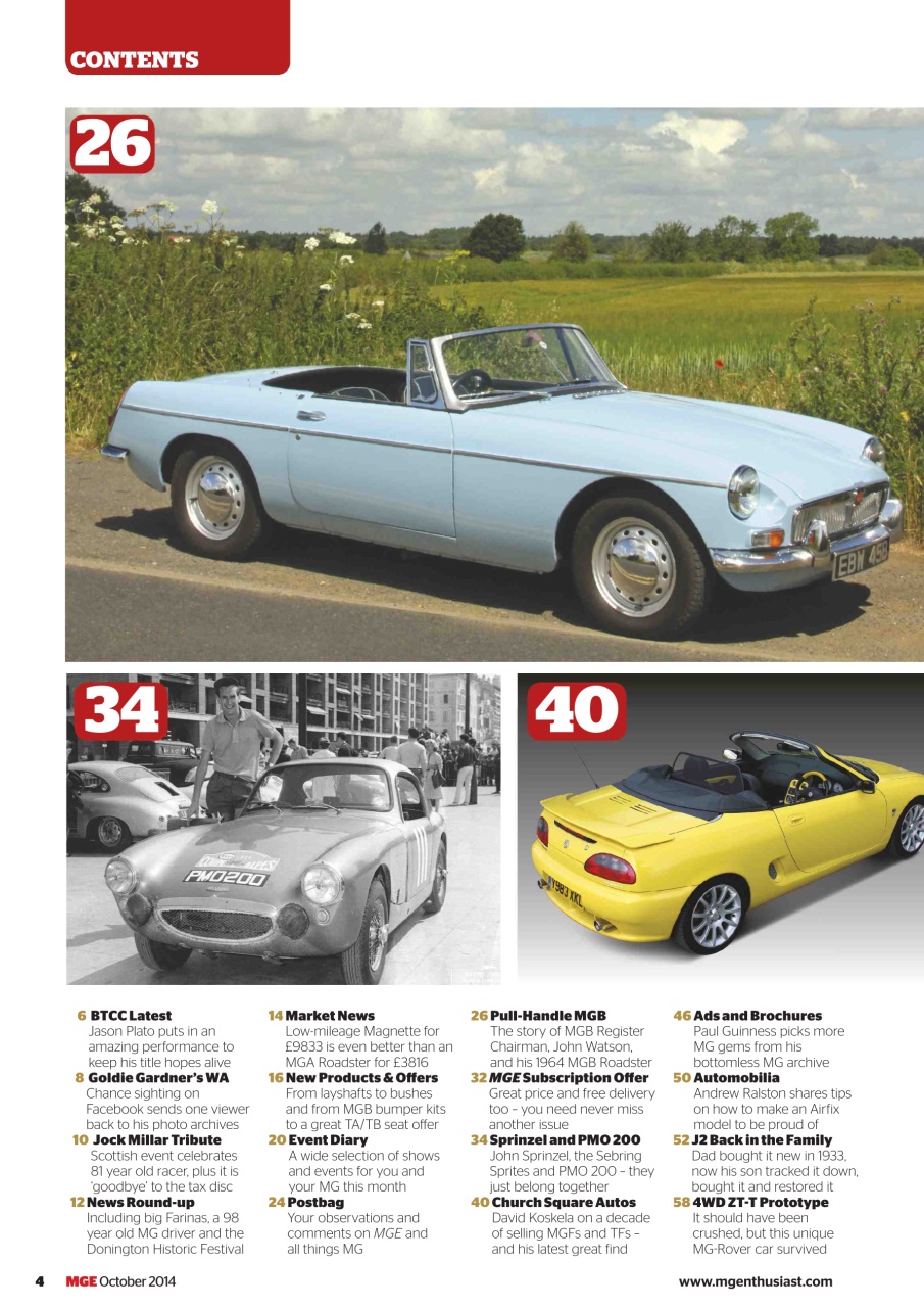 MG Enthusiast Preview Pages