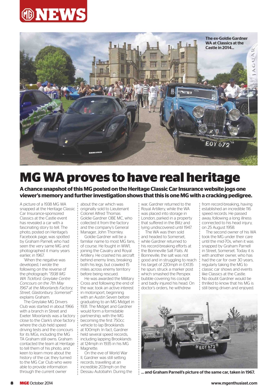 MG Enthusiast Preview Pages