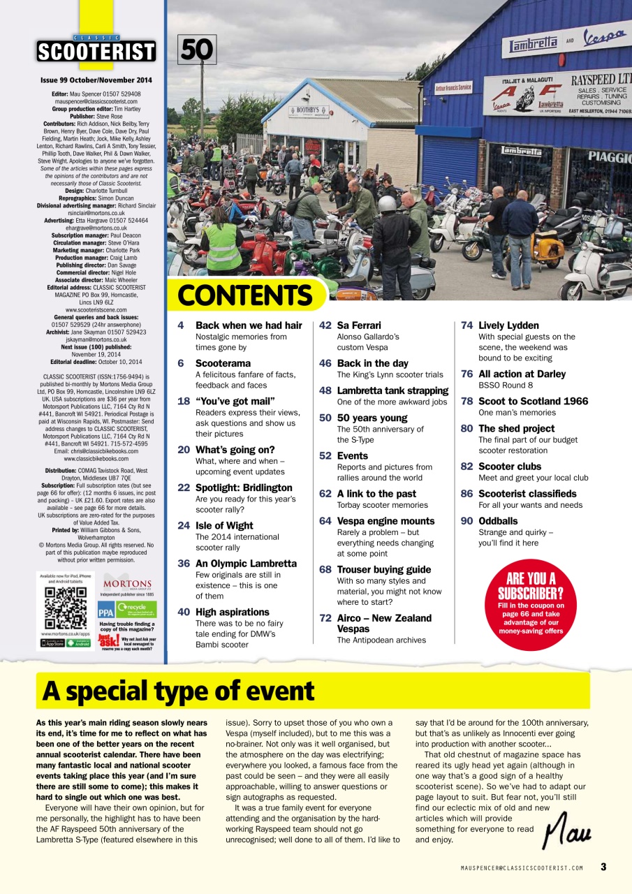 Classic Scooterist Preview Pages