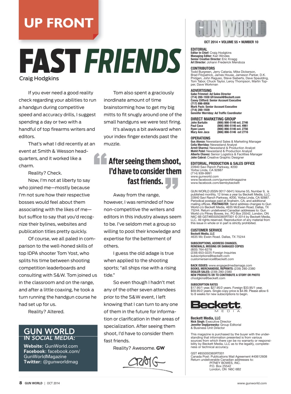 Gun World Preview Pages