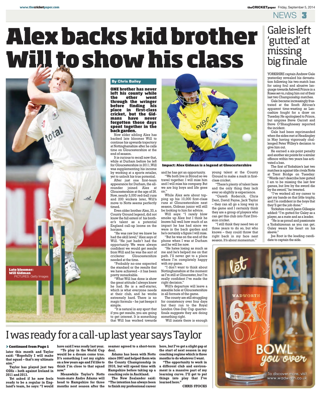 The Cricket Paper Preview Pages