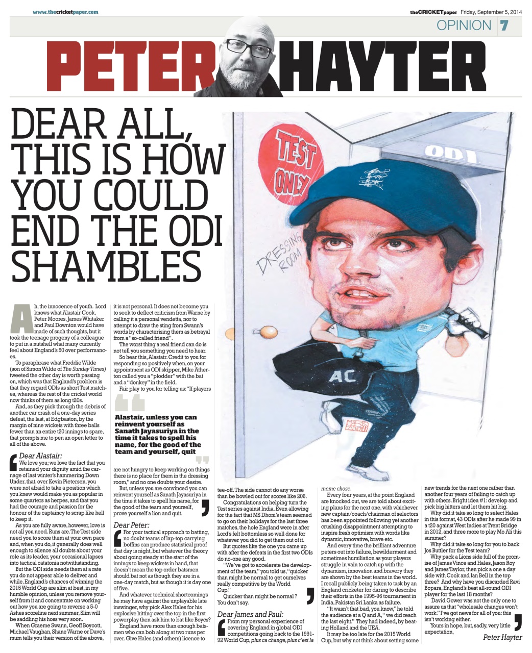 The Cricket Paper Preview Pages