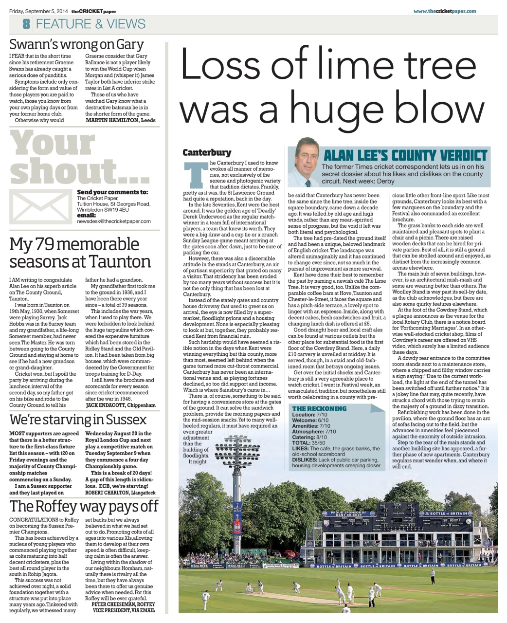 The Cricket Paper Preview Pages