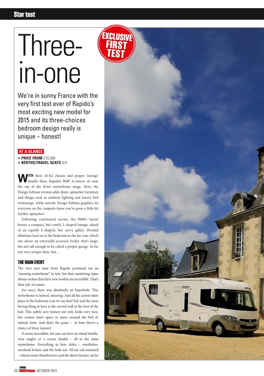 What Motorhome magazine Preview Pages