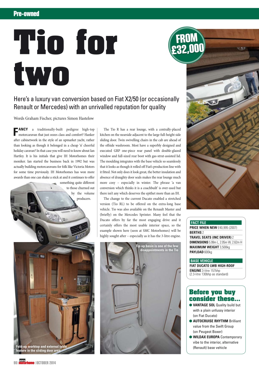 What Motorhome magazine Preview Pages
