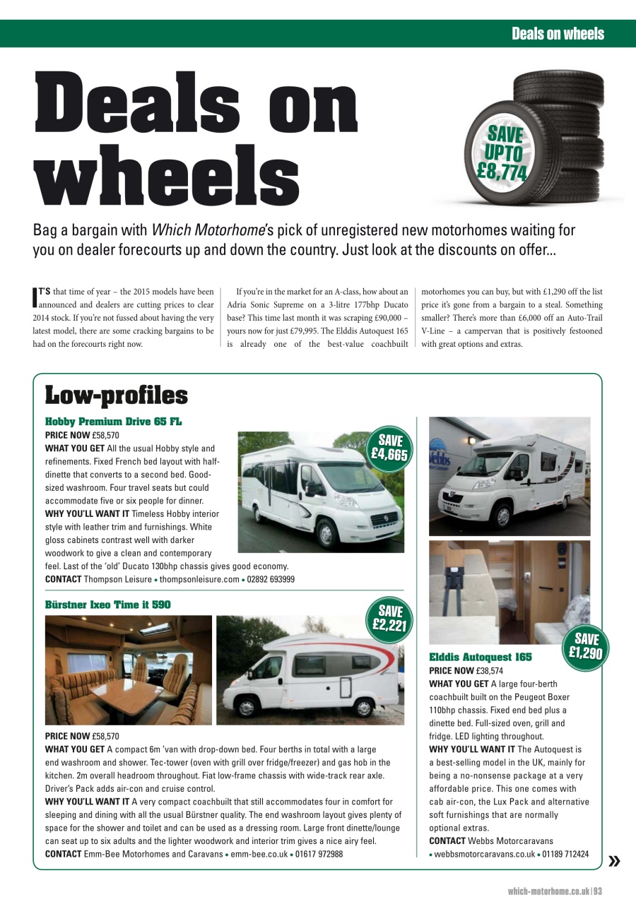What Motorhome magazine Preview Pages