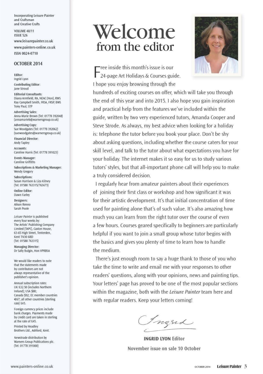 Leisure Painter & The Artist Preview Pages