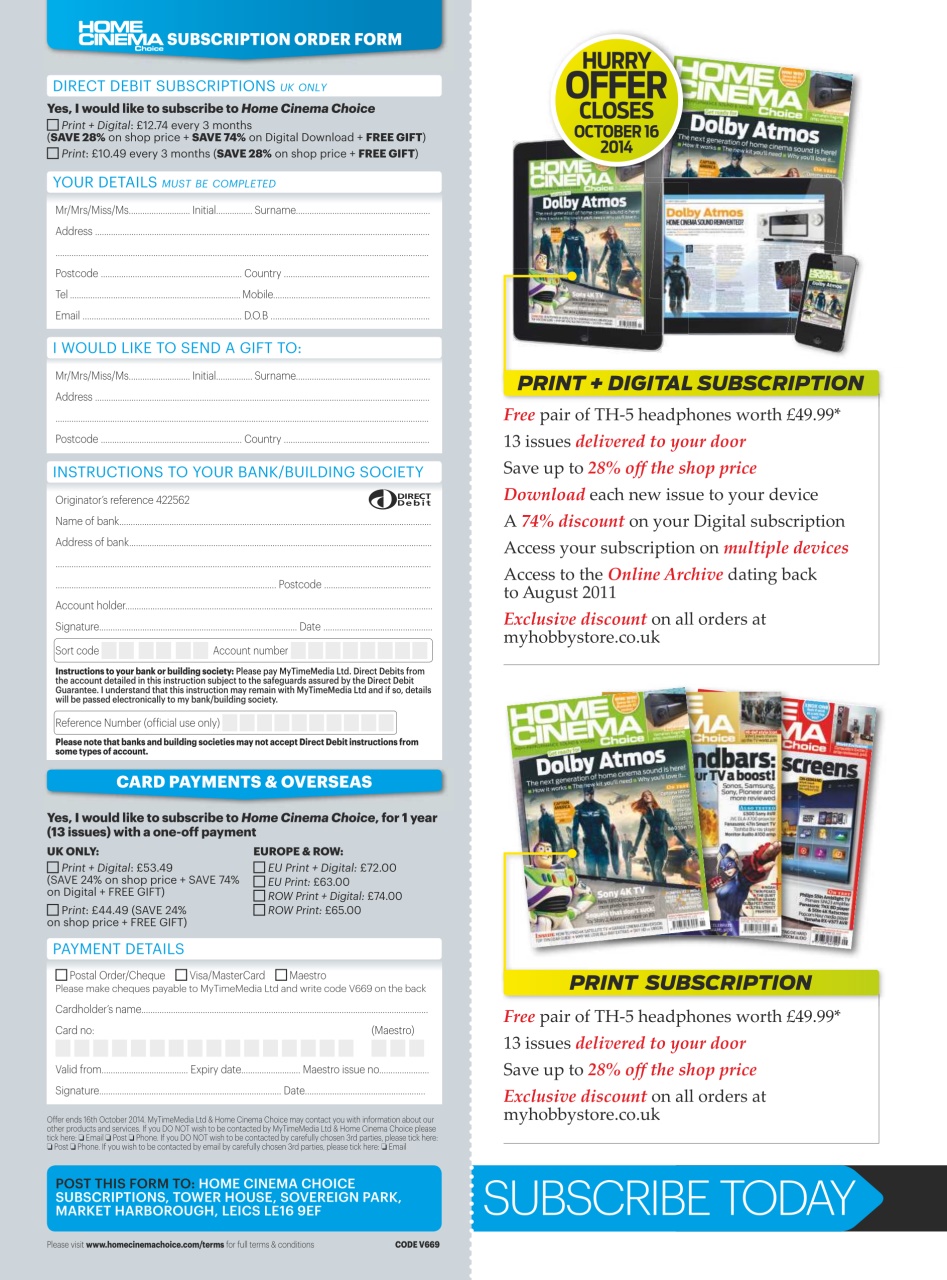 Home Cinema Choice Preview Pages