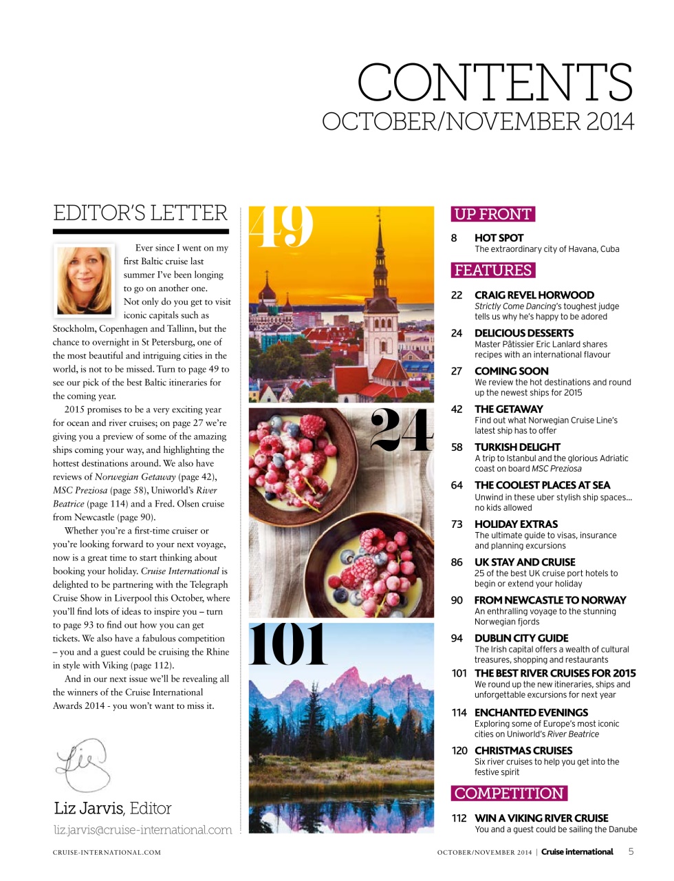 Cruise & Travel Preview Pages