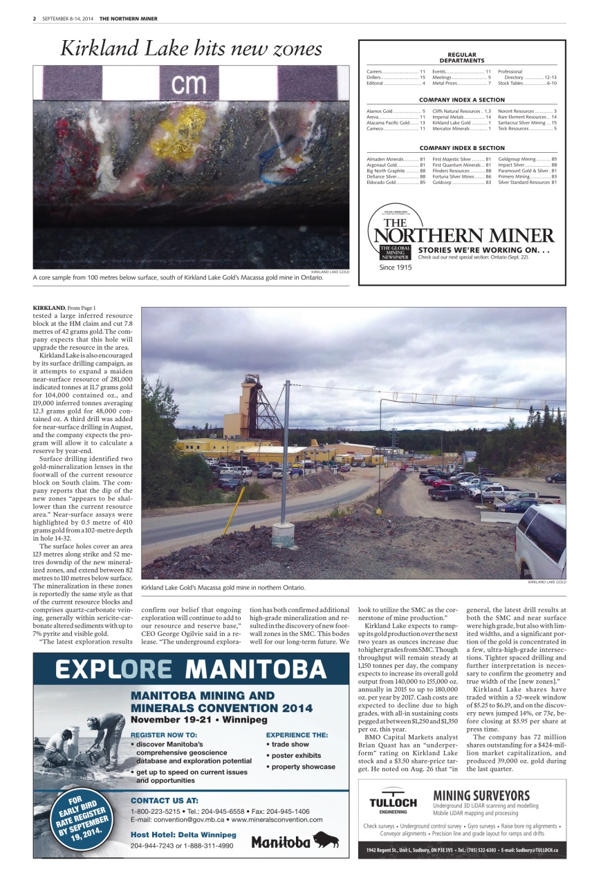 The Northern Miner Preview Pages