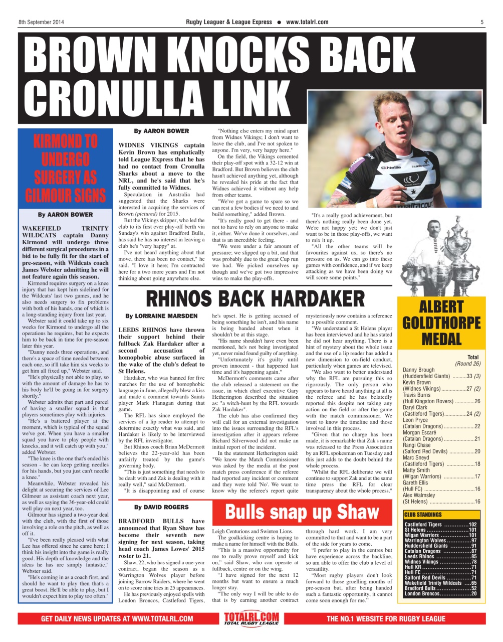 League Express Preview Pages