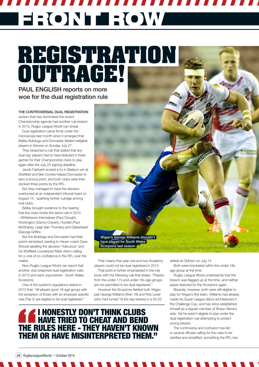 Rugby League World Preview Pages