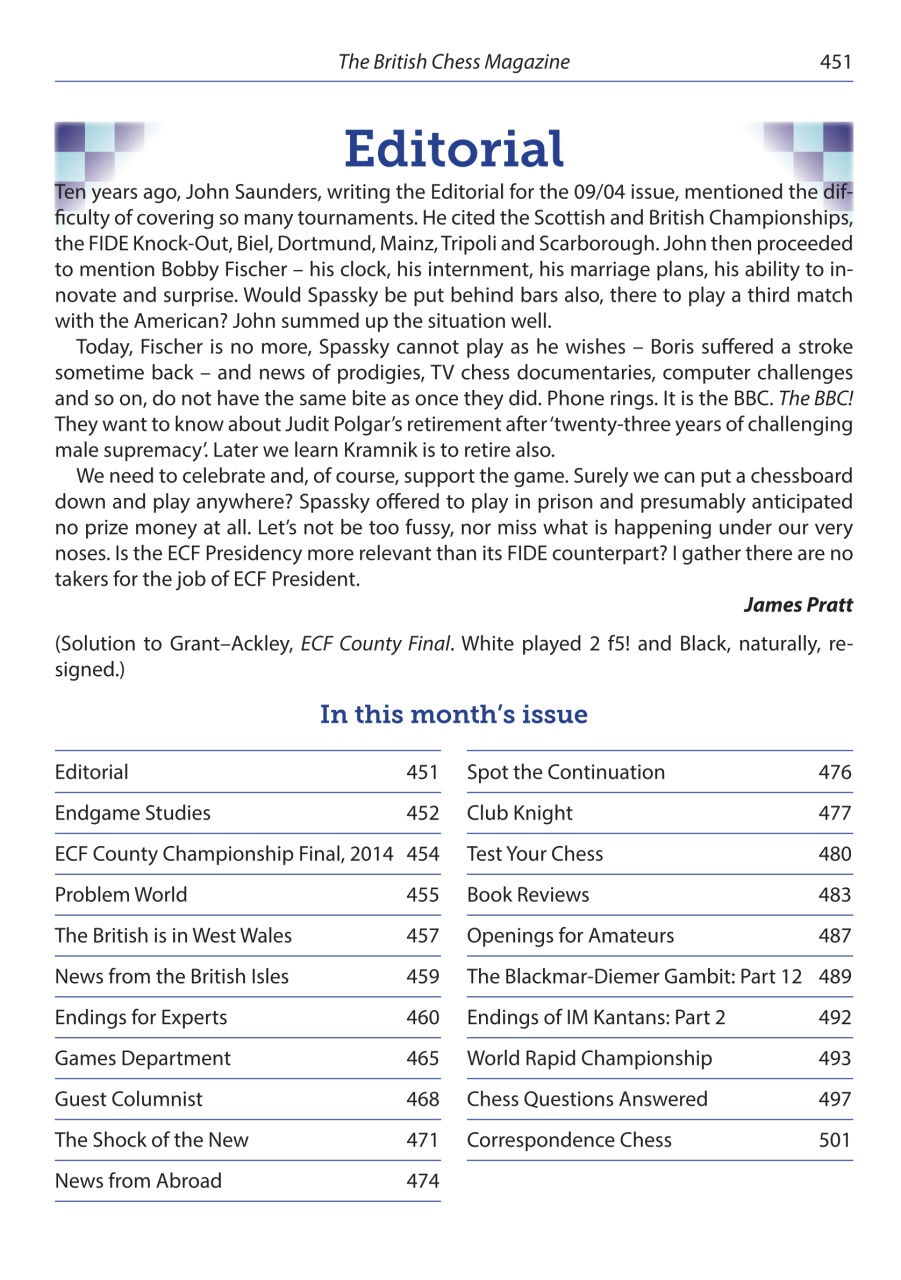 British Chess Magazine Preview Pages